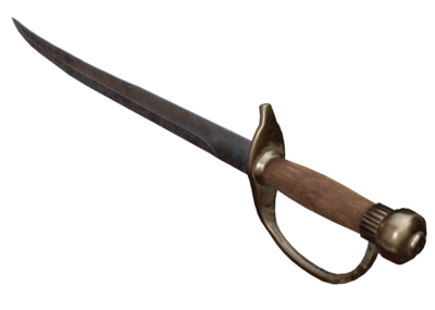 PBR-老旧 海盗 弯刀_a16777411265作品_武器冷兵器_cg模型网