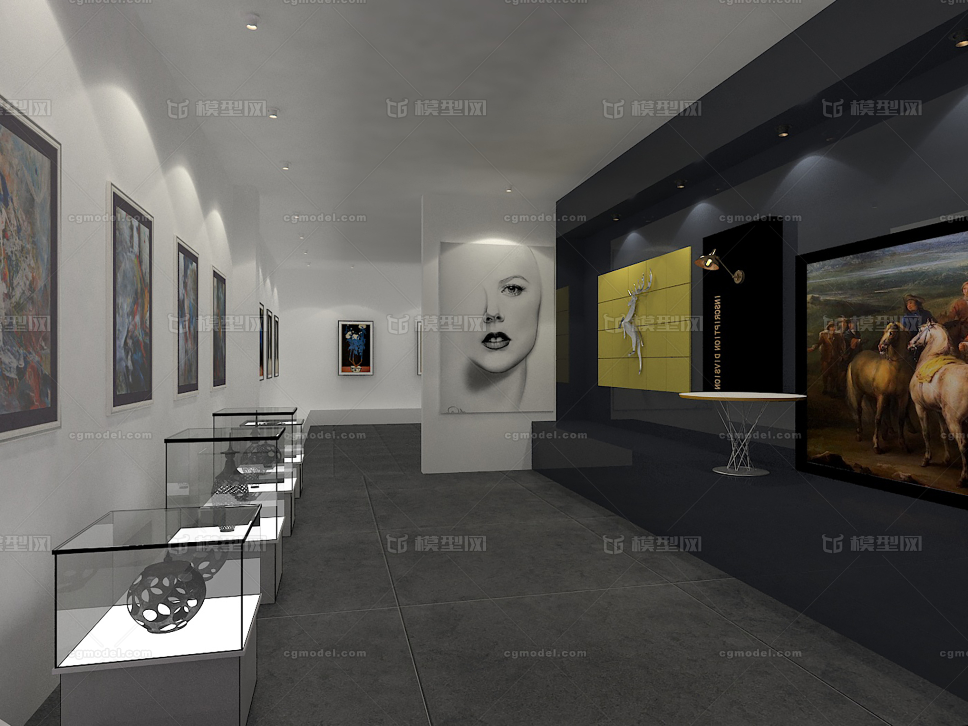 艺术馆 美术馆模型-现代场景模型库-3ds Max(.max)模型下载-cg模型网