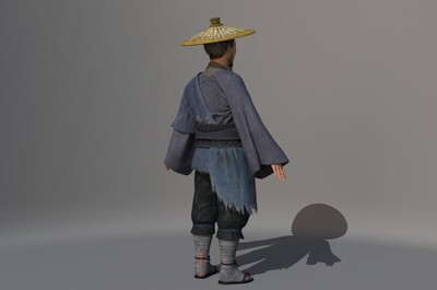 古代老人 古代人物 可作为行僧 草帽农夫 古代老者 樵夫 古代百姓