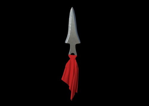 现代飞刀蝴蝶刀折叠刀_真的瞎作品_武器冷兵器_cg模型网