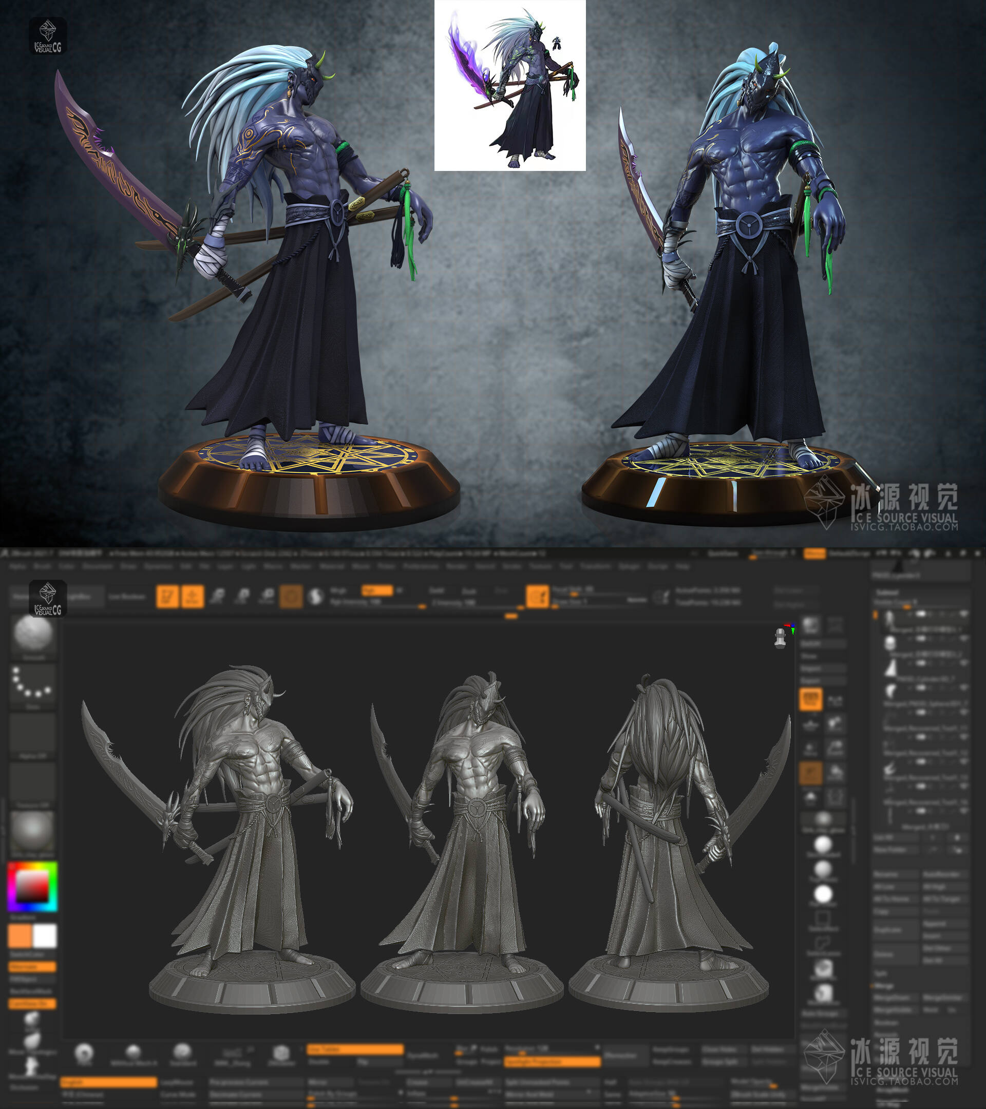 DNF 地下城与勇士的一刀哥刹影模型 - 角色/人物/生物 - 作品模型 - CG模型网