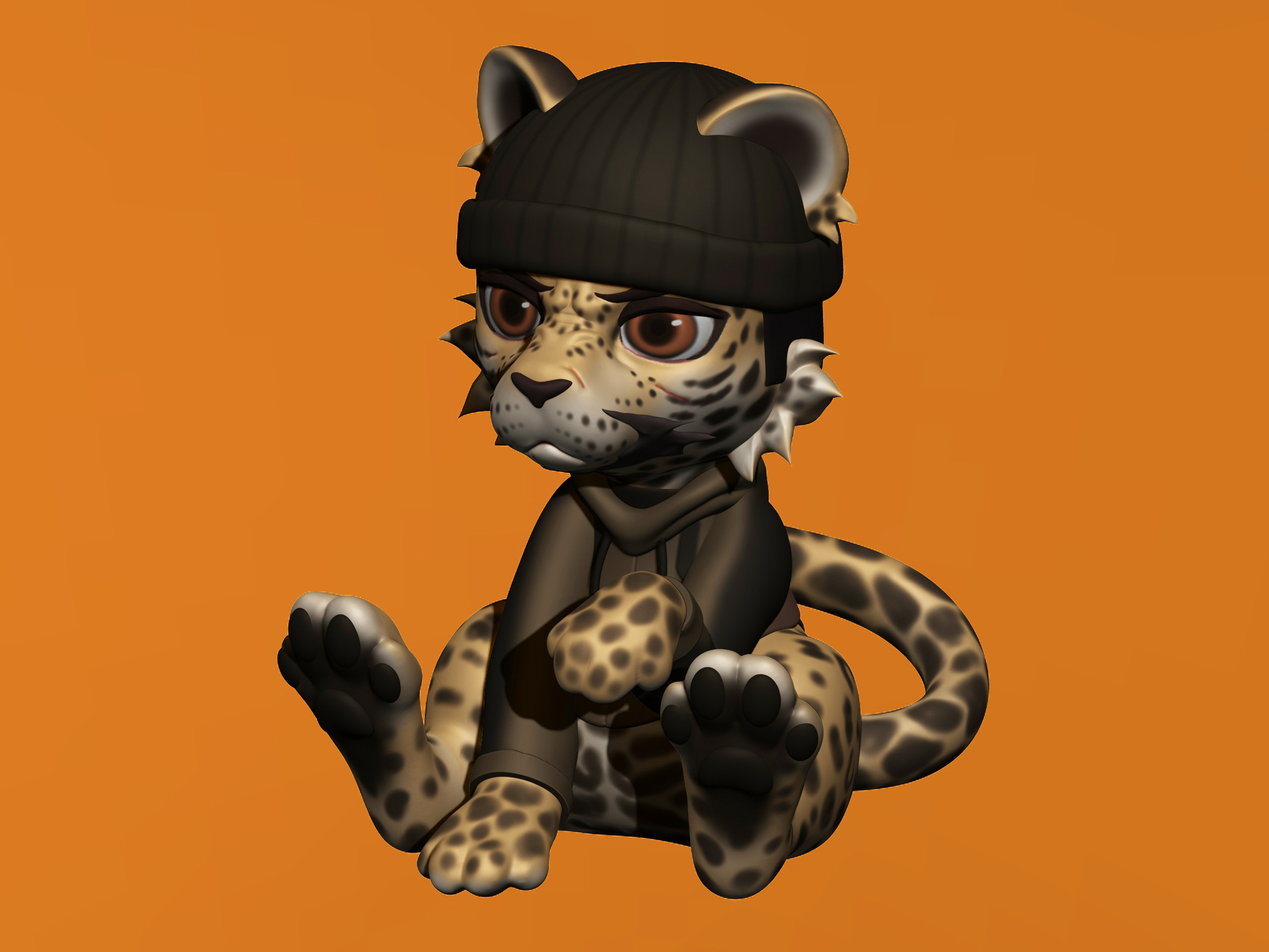 ow福瑞_猫毛毛毛作品_角色/人物/生物_cg模型网