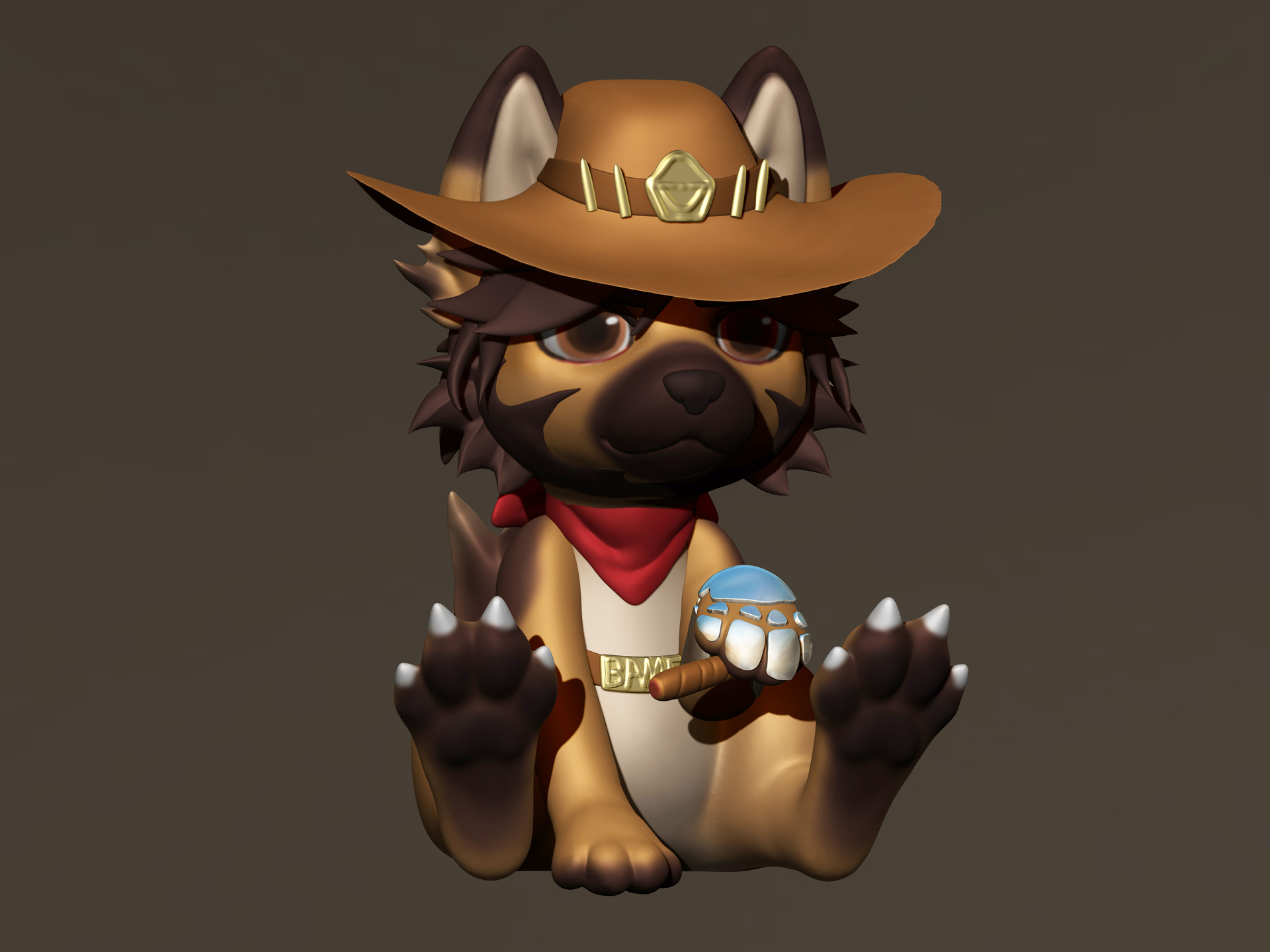 ow福瑞_猫毛毛毛作品_角色/人物/生物_cg模型网