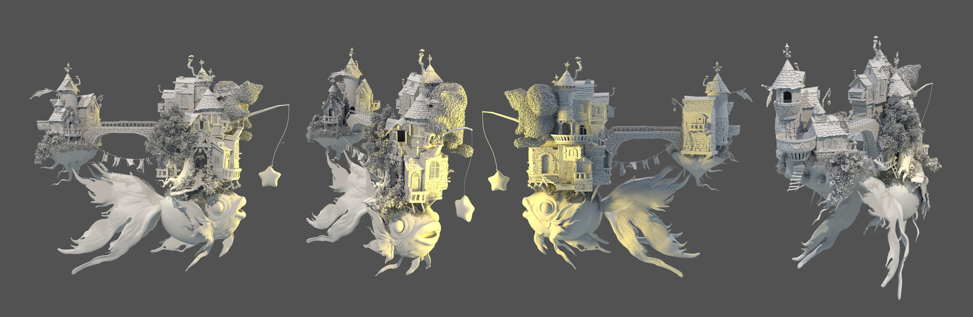 童话城堡_双十rrr作品_场景/空间/建筑_cg模型网