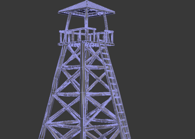 高塔楼 箭塔 哨兵塔 防御塔 可用于动画游戏制作