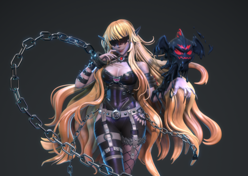 褐色战马(带动画)_troublemask作品_动物哺乳_cg模型网