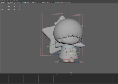 模型双子星模型带绑定权重无问题有uv