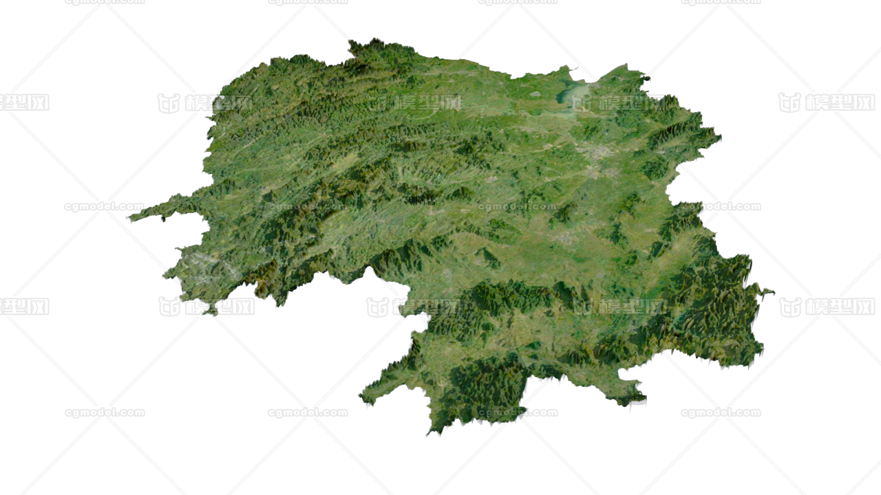 湖南高程信息地形模型模型-地形模型库-3ds Max(.max)模型下载-cg模型网