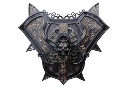 pbr 魔幻 骷髅 盾牌