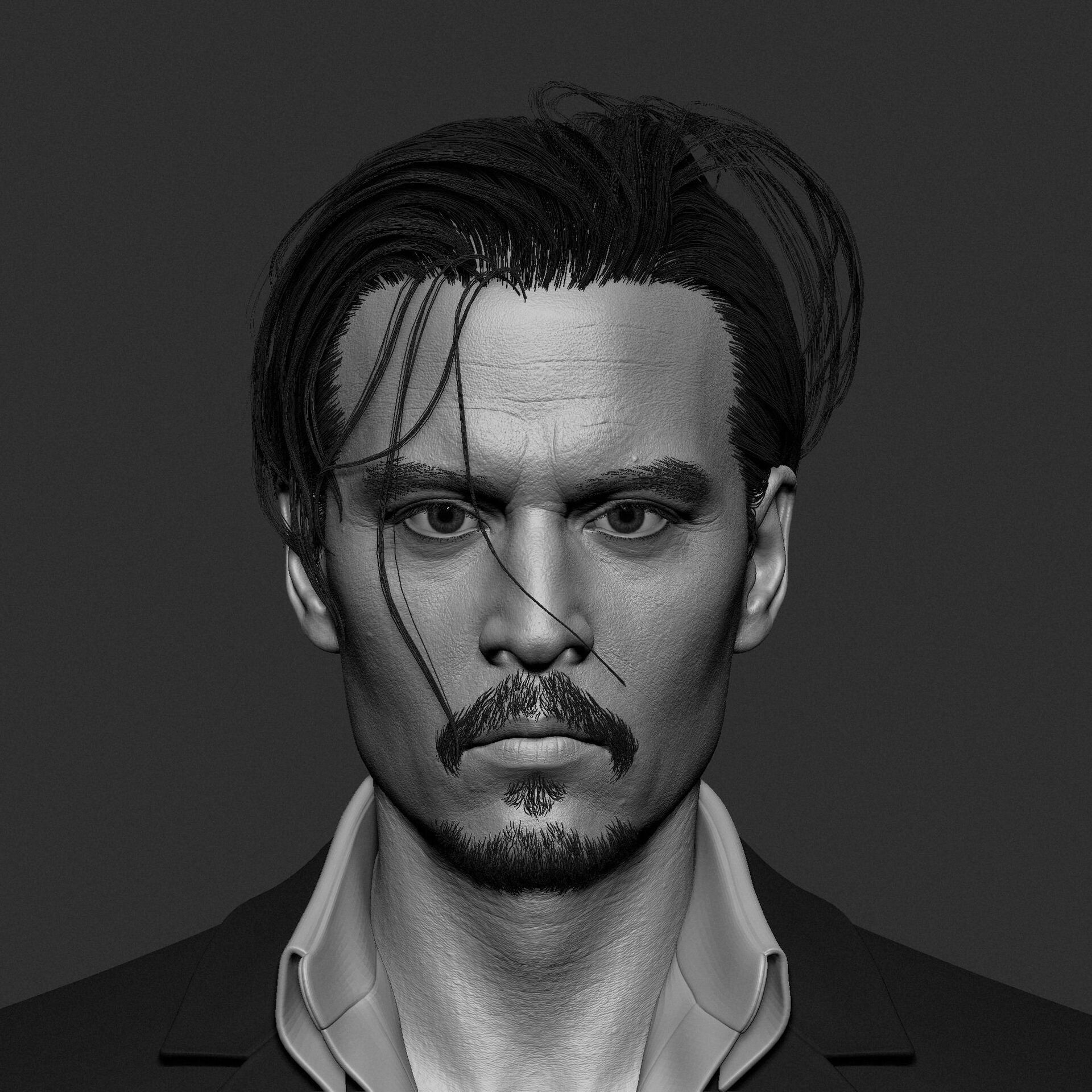 欧美男头高模练习