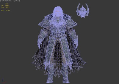 次世代pbr幽灵武将军士兵武将领死亡骑士披风头盔铠甲胄裙甲亡灵英雄