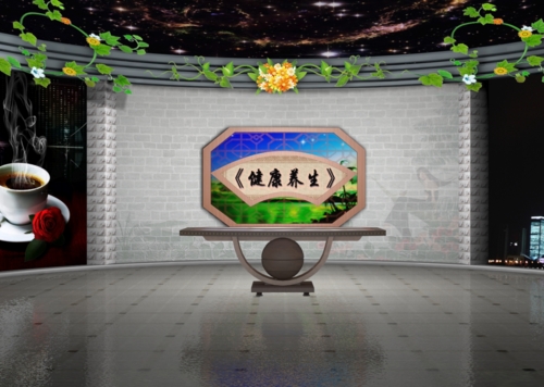 生活栏目背景 健康养生 生活访谈 虚拟演播室 演播室 虚拟演播室抠像