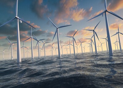 海上风力发电 _渲图作品_场景现代场景_cg模型网