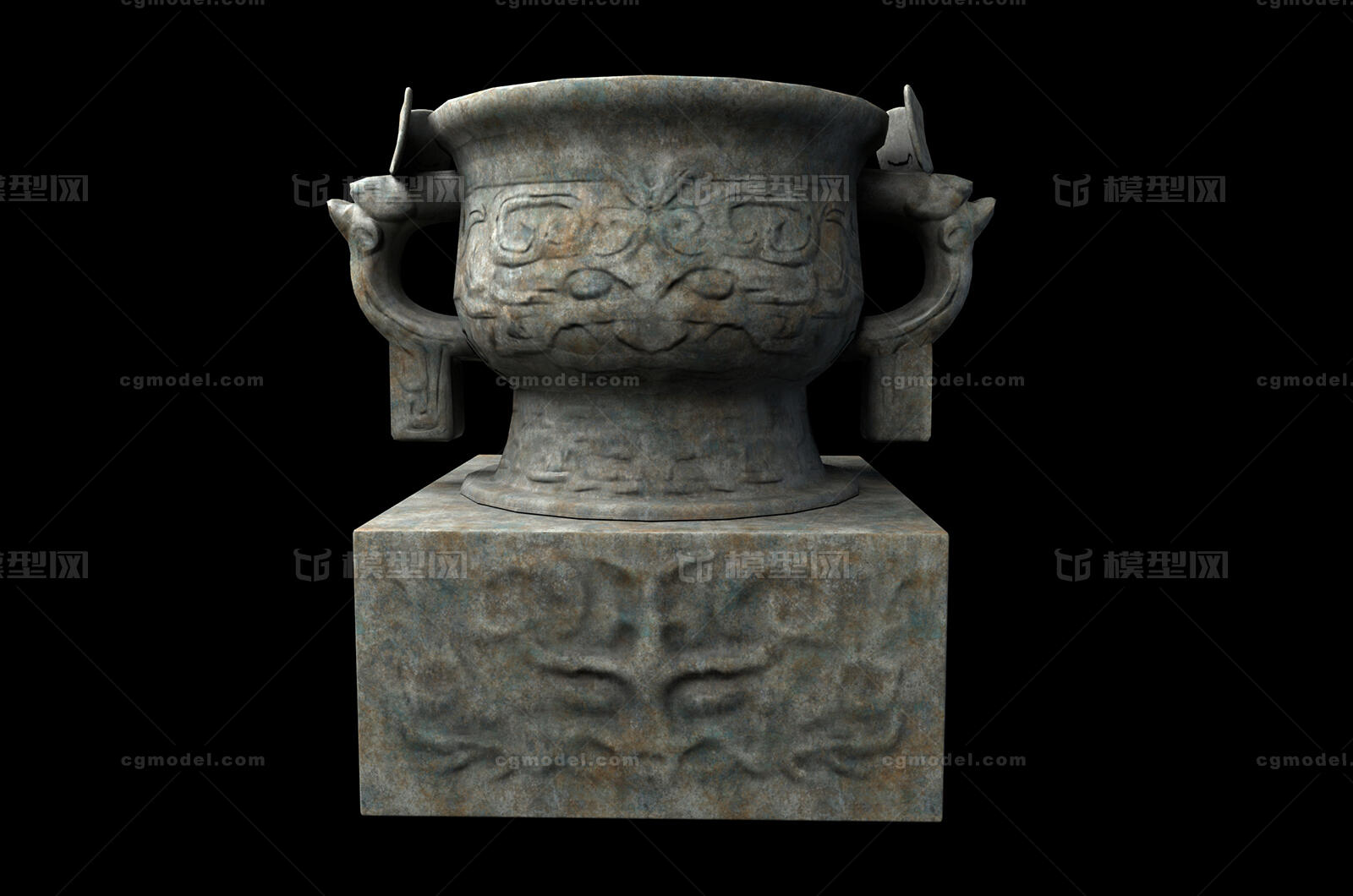 武王征商簋 利簋模型-文物器皿模型库-Maya(.ma/.mb)模型下载-cg模型网