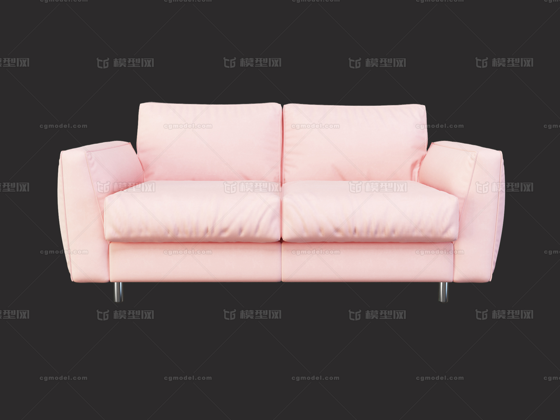 北欧粉色沙发-软装图片_建E室内设计网!