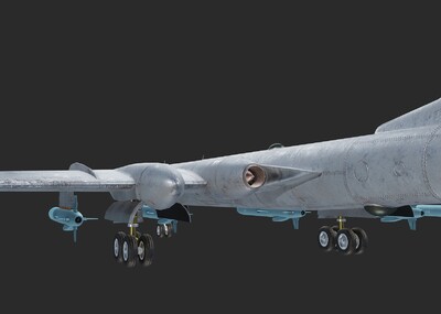 pbr 中國 轟6 h-6 轟-6 轟炸_c5銀河作品_飛機/航空器軍用飛機_cg模型