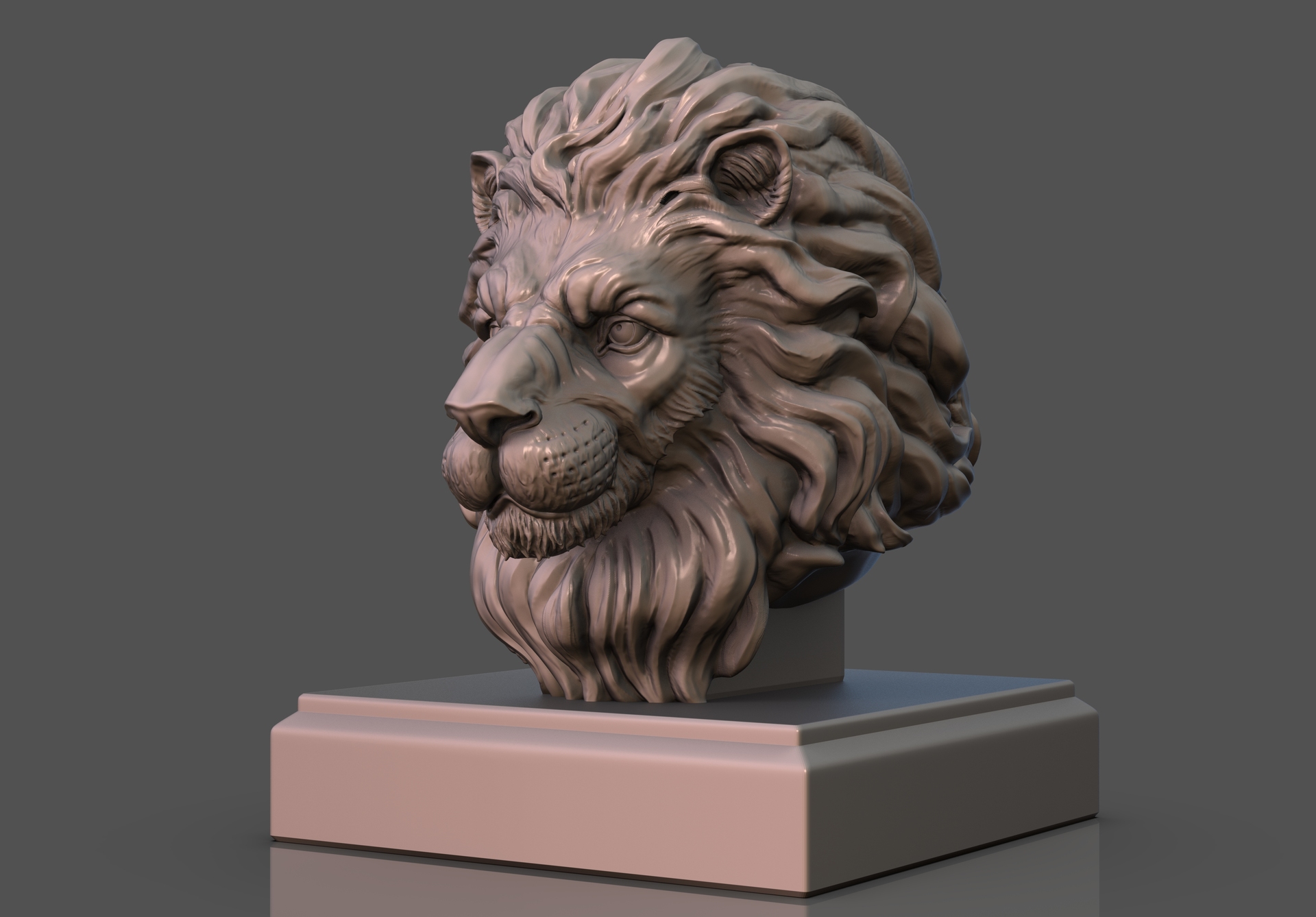 狮子头_德双aiden作品_角色/人物/生物_cg模型网