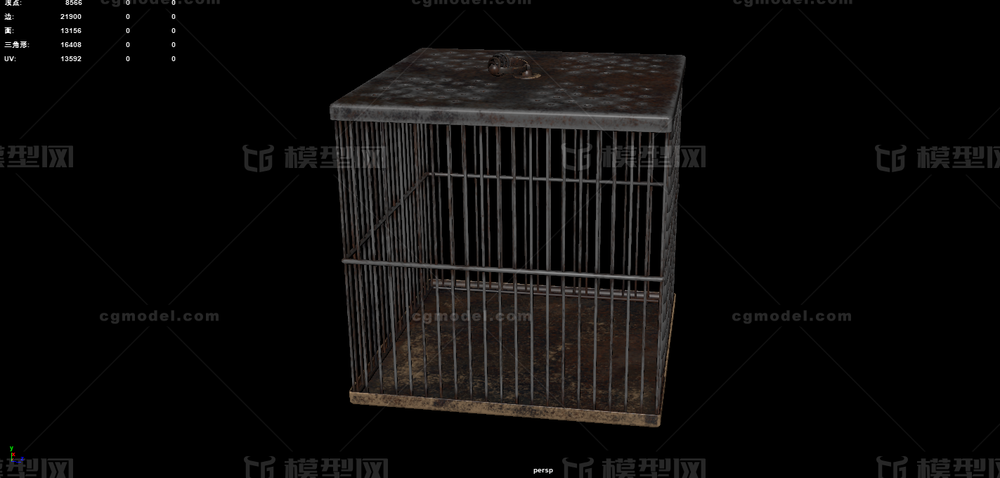 方形鼠笼 鸟笼子模型-个人用品模型库-其他模型下载-cg模型网