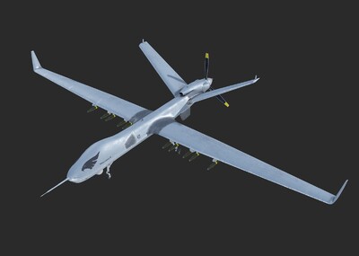 pbr 翼龙ii无人机 翼龙-Ⅱ无人机 _c5银河作品_飞机/航空器无人机_cg