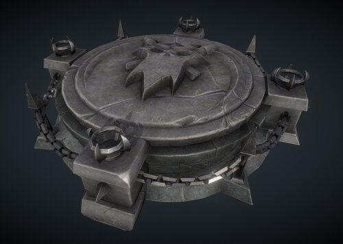 pbr次世代恶魔祭坛魔幻场景