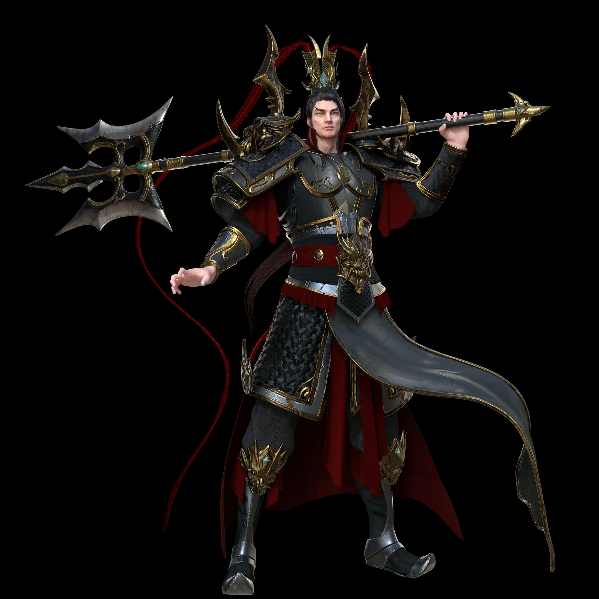 吕布_xiao_c作品_游戏/影视/动画_cg模型网