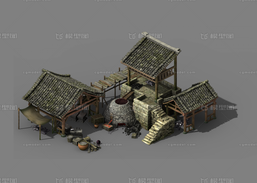 3D模型 写实模型-古代场景模型库-3ds Max(.max)模型下载-cg模型网