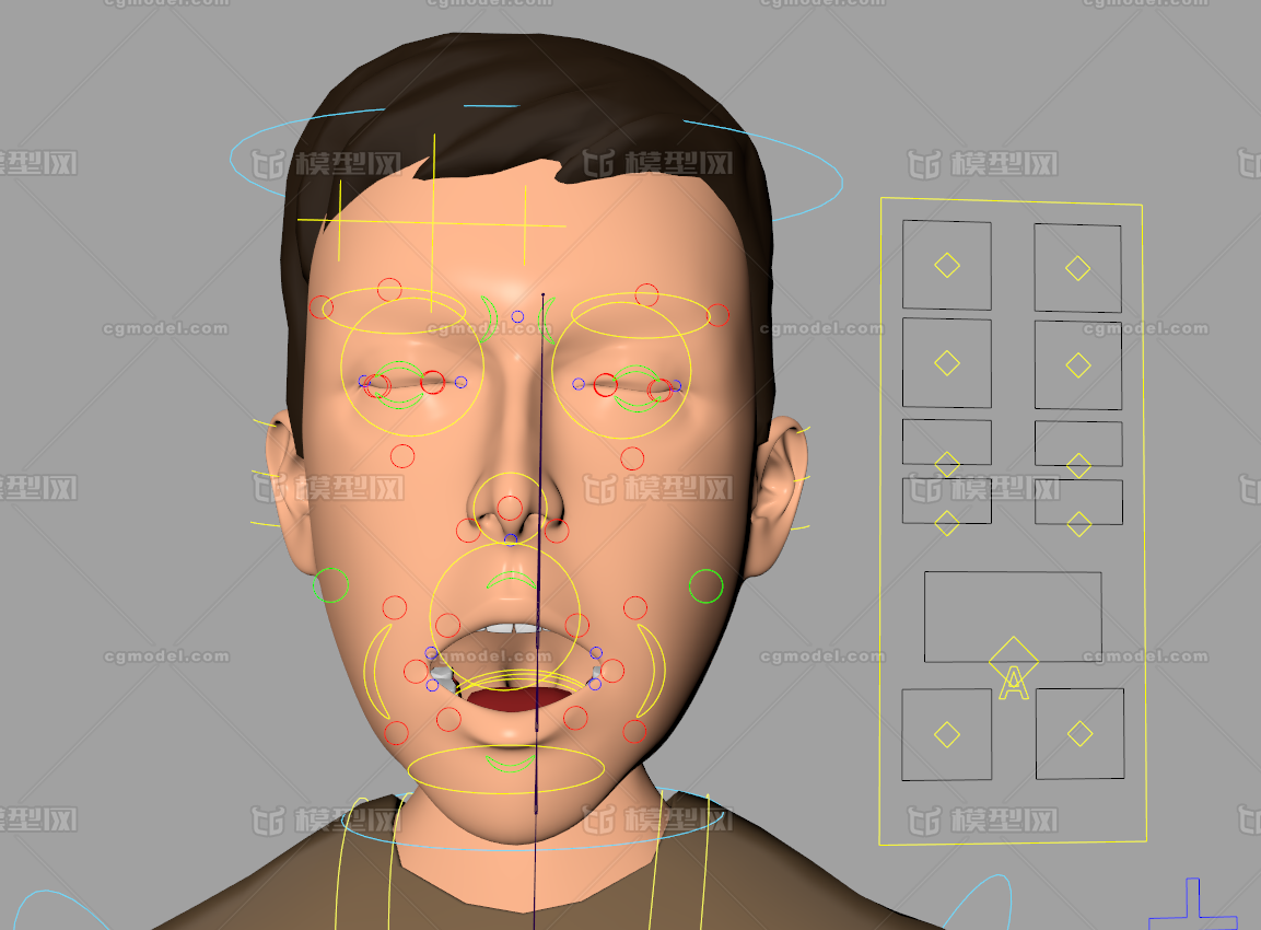 cg建模脸男图片