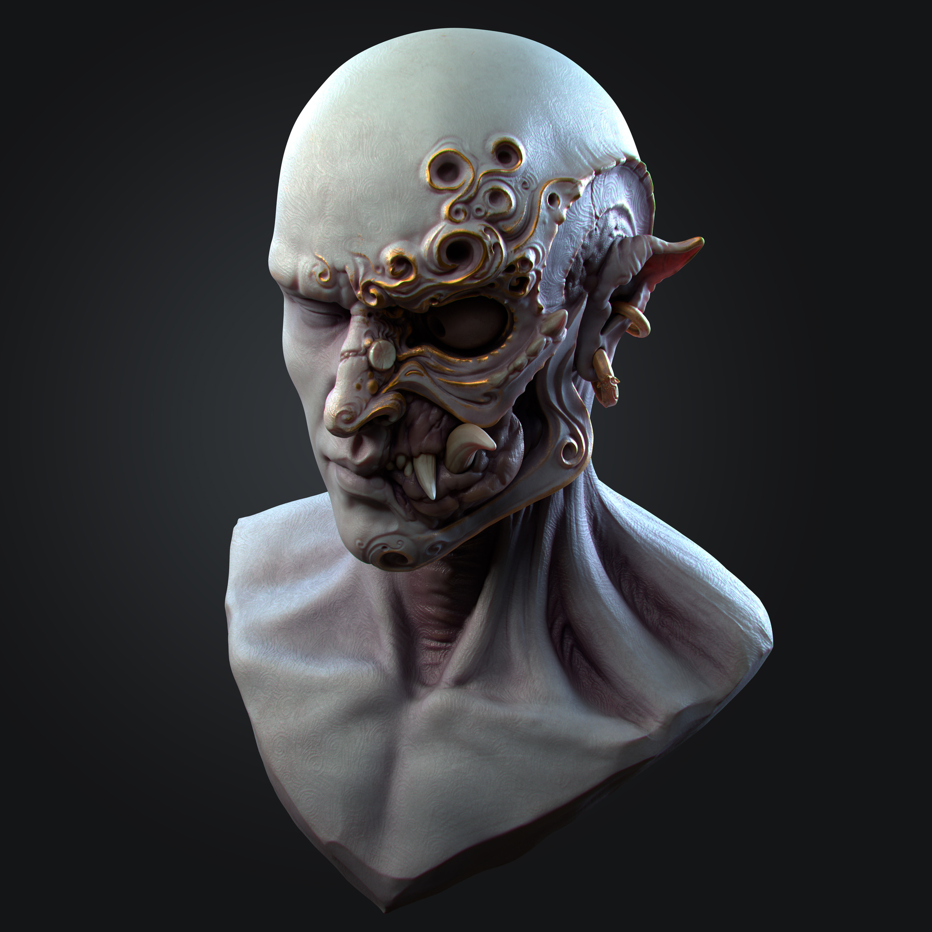 原创概念作品,魔化的普罗米修斯_小剑啊作品_角色/人物/生物_cg模型网