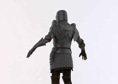 武士 铠甲 黑武士 战士 pbr贴图