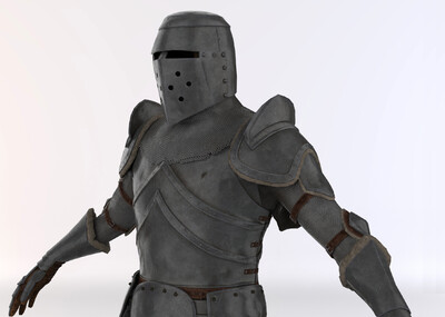 武士 铠甲 黑武士 战士 pbr贴图