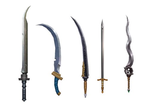 武器,半月剑,龙纹剑,银蛇剑,血饮剑,乌木剑,传奇武器,01