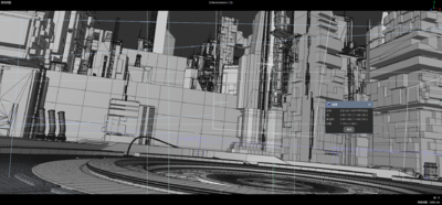 C4D 赛博朋克城市模型-科幻场景模型库-Cinema 4D(.c4d)模型下载-cg模型网