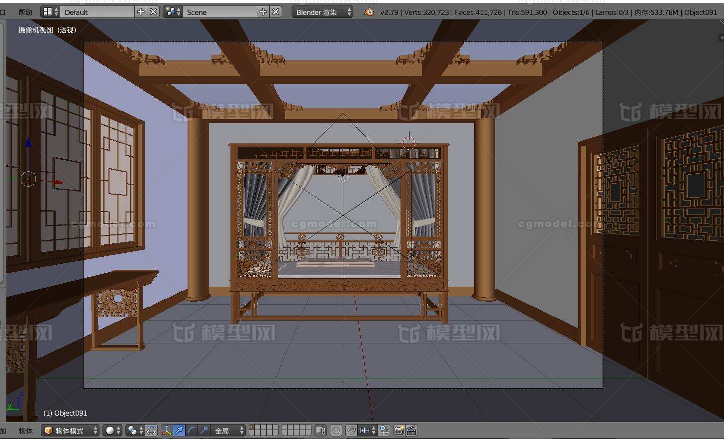 游戏场景 漫画场景模型-古代场景模型库-FBX(.fbx)模型下载-cg模型网