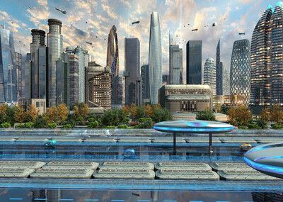 未来城市 未来城市建筑 未来建筑 未来科技 数字城市 科技城市 科幻