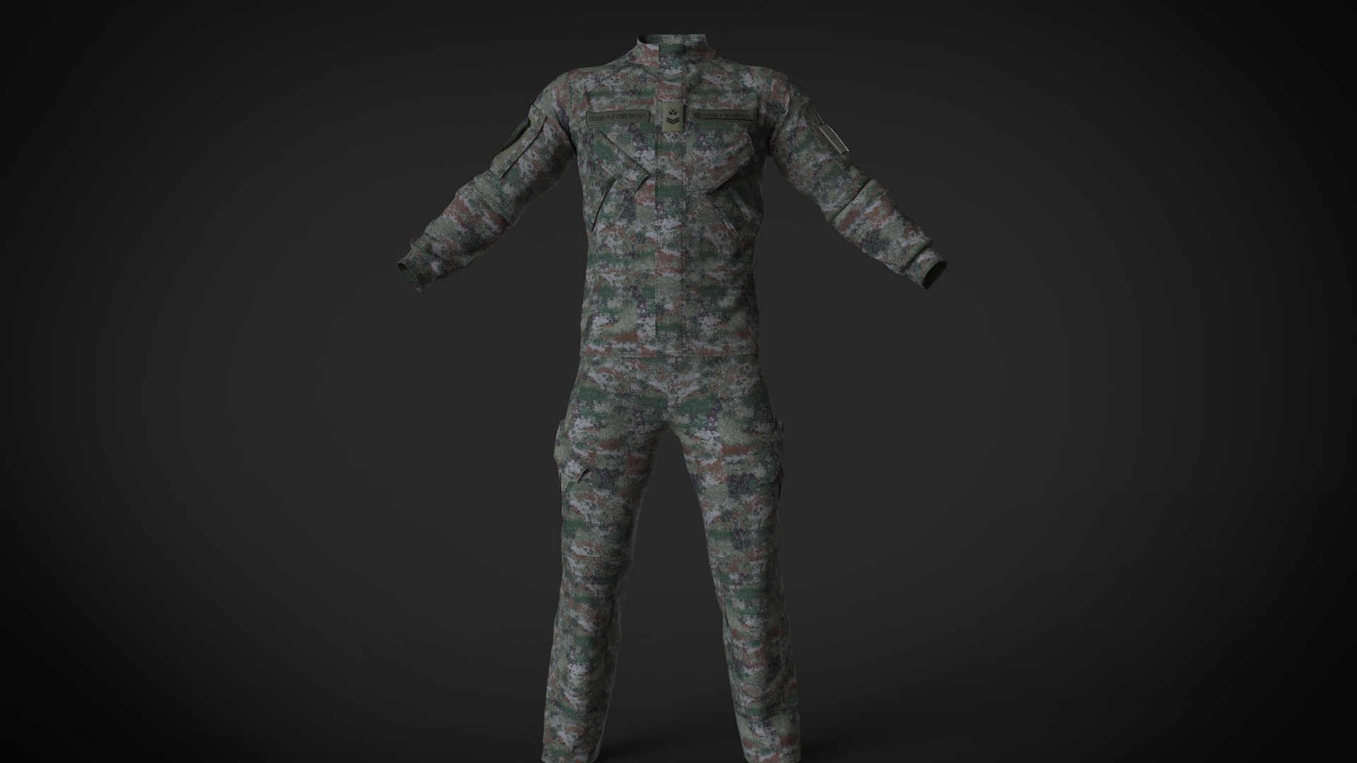 现代迷彩服士兵战士人物3d模型下载_ID10062191_3dmax免费模型-欧模网