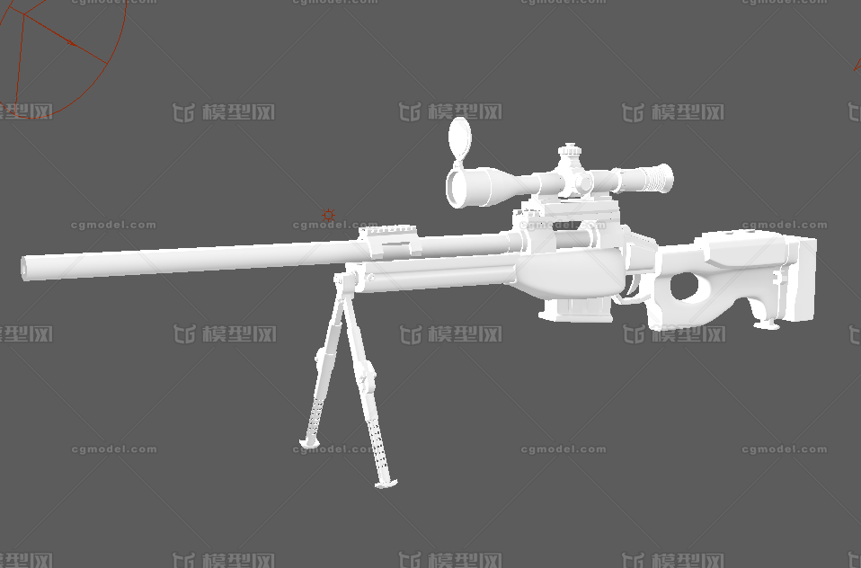 国产cs/lr4狙击步枪模型-枪械模型模型库-Maya(.ma/.mb)模型下载-cg模型网