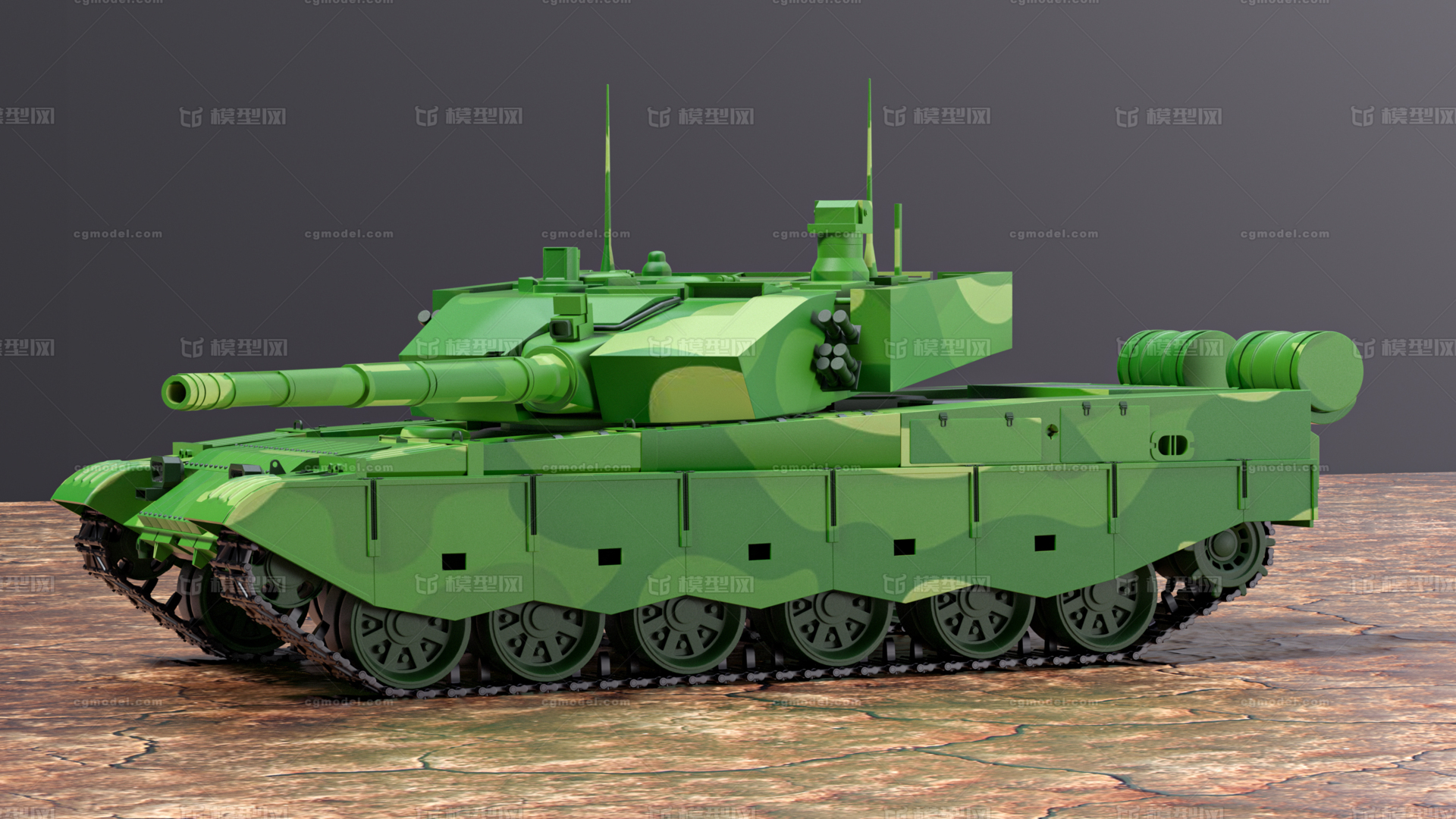 中国主战坦克99A主战坦克ZTZ99A 解放军99坦克模型-火炮器械模型库-Cinema 4D(.c4d)模型下载-cg模型网