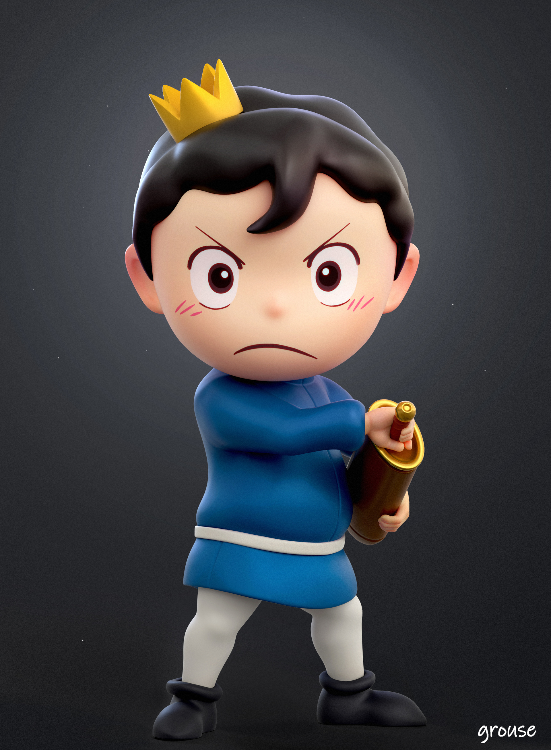 国王排名小波吉_grouse001作品_角色/人物/生物_cg模型网
