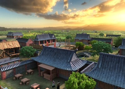 古代村庄农田场景 古代房屋模型-古代场景模型库-3ds Max(.max)模型下载-cg模型网