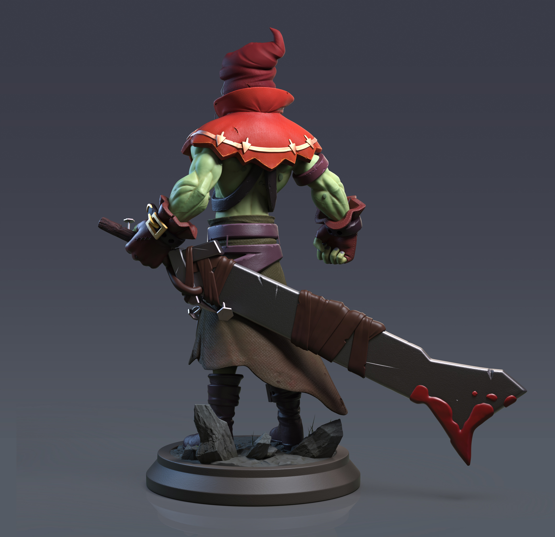 精灵战士_雪山冰狐作品_角色/人物/生物_cg模型网