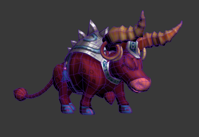 游戏怪物角色牛的原型