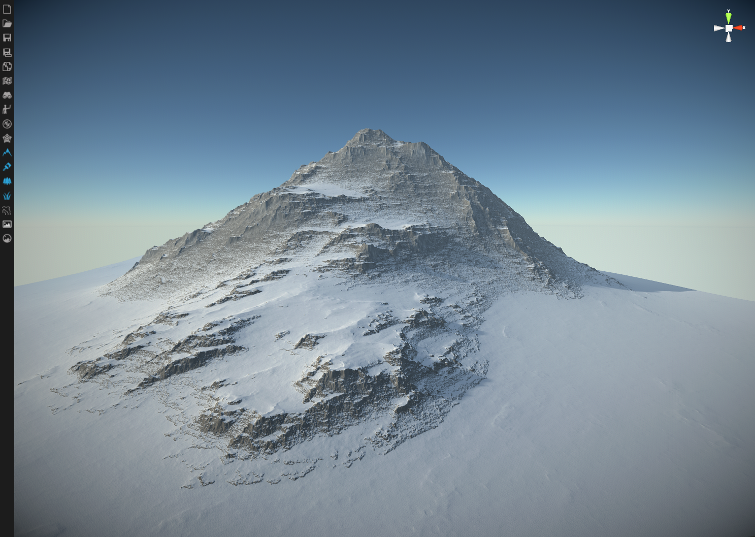 雪山模型_cg大锤子作品_场景/空间/建筑_cg模型网