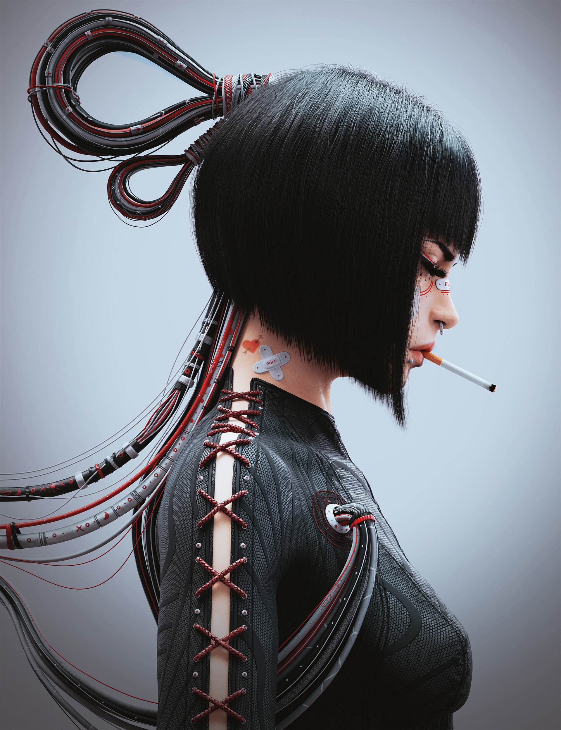 邪恶女孩_美食家汉尼拔作品_角色/人物/生物_cg模型网