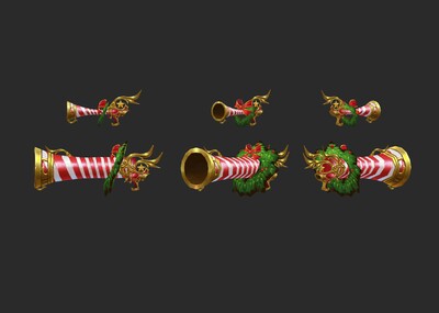 圣诞节武器长枪刀剑法杖镰刀手枪