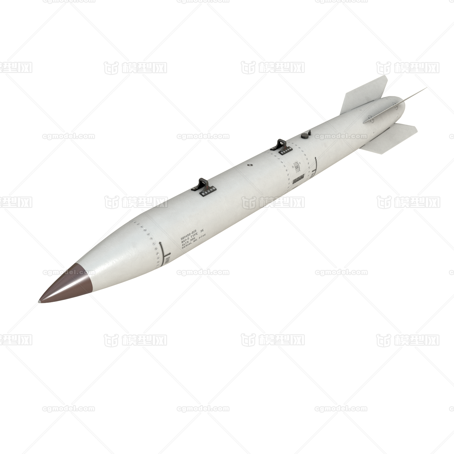 b61-7 导弹 带贴图带贴图_书生艺气007作品_武器火炮器械_cg模型网