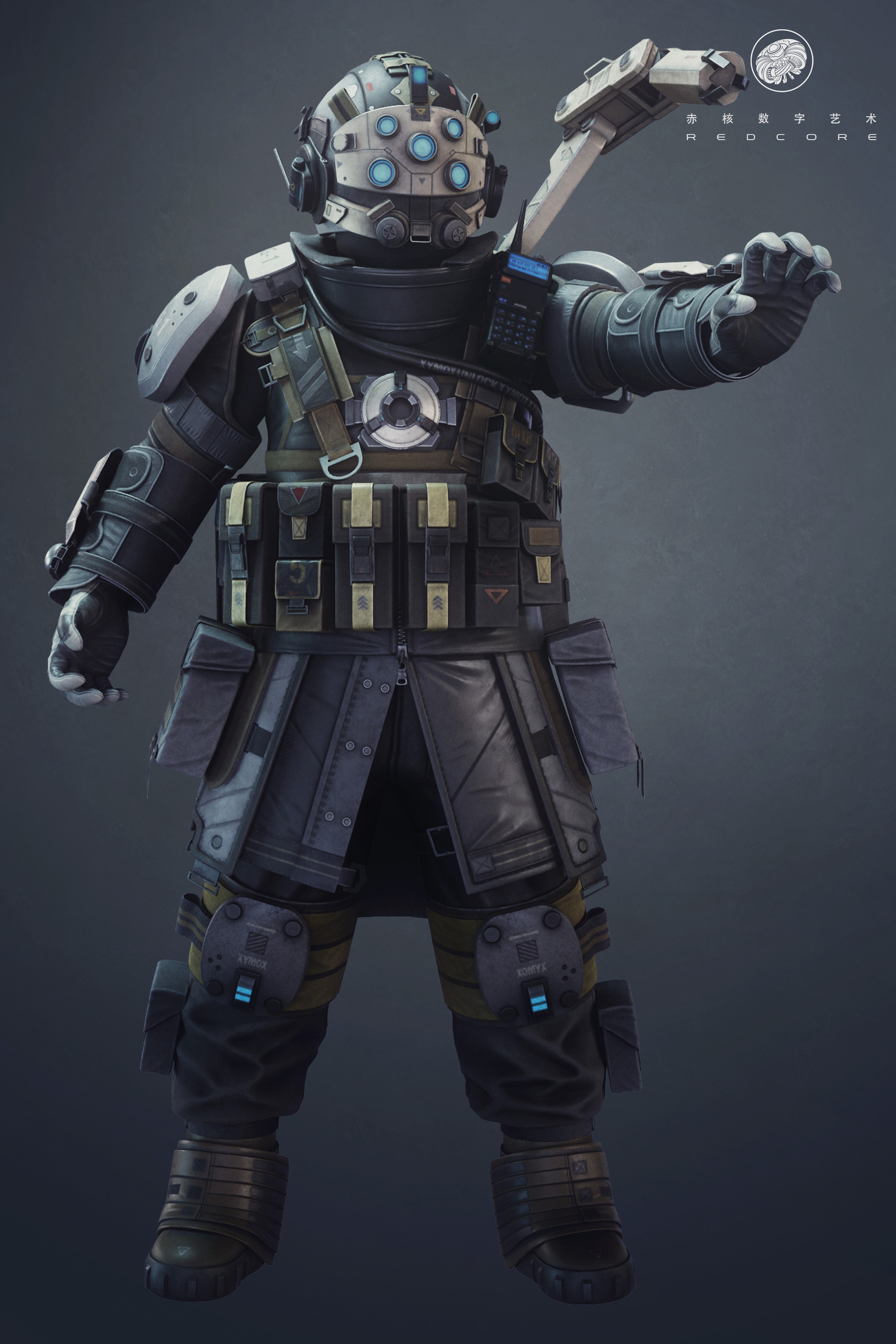 泰坦陨落,赤核班级小队次世代角色模型展示_赤核数字艺术作品_游戏