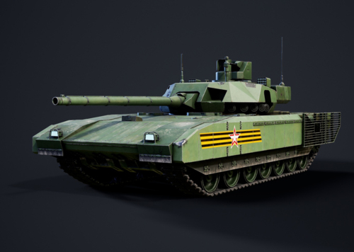 次时代写实俄罗斯t14阿玛塔坦克模型