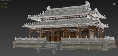 中国古代建筑 重檐歇山顶大殿模型-历史建筑模型库-3ds Max(.max)模型下载-cg模型网