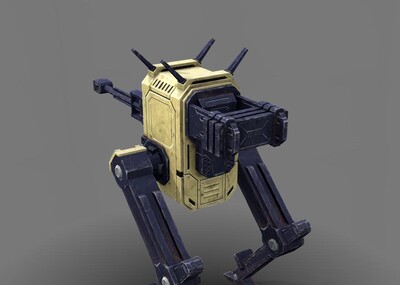 战争机器人,两足机器人【有动_名动山河作品_人物机器人/机甲_cg模型