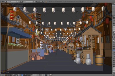 游戏场景 漫画场景模型-古代场景模型库-FBX(.fbx)模型下载-cg模型网